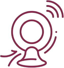 Wireless signal circles outline icon
