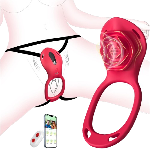 Couples Rose App Remote Control Wearable Vibrator